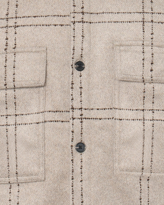 Gray חולצה מכופתרת ארוכה לגברים Bentley MINIMUM