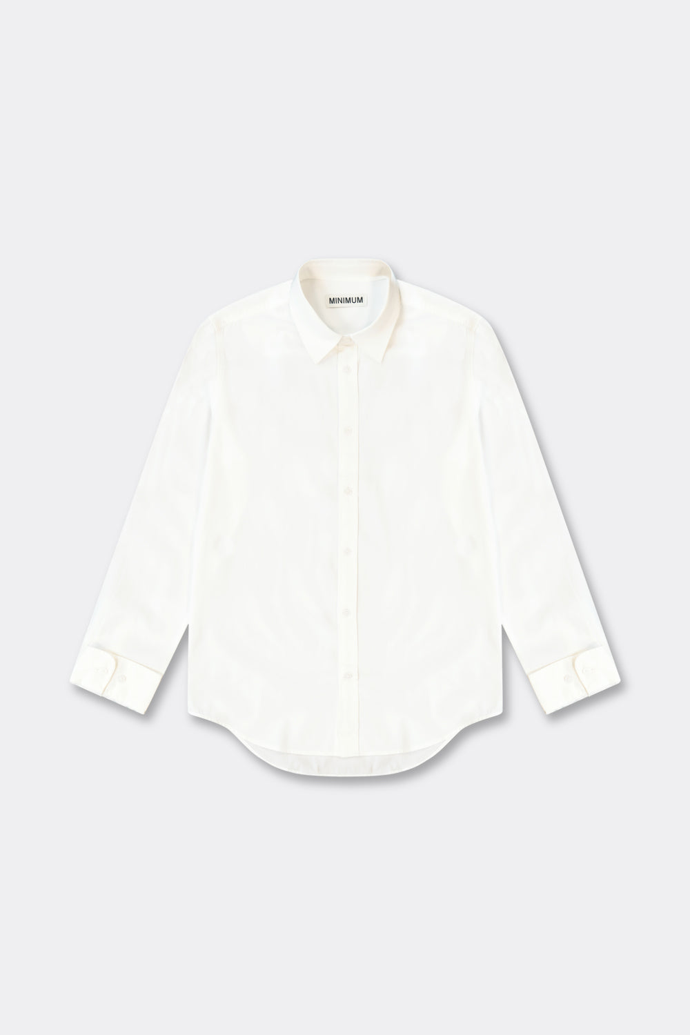 White Smoke חולצה מכופתרת ארוכה לגברים Curtis MINIMUM