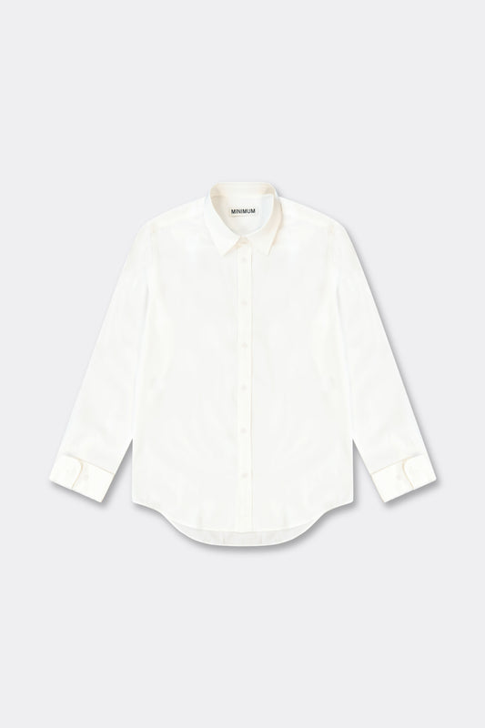 White Smoke חולצה מכופתרת ארוכה לגברים Curtis MINIMUM