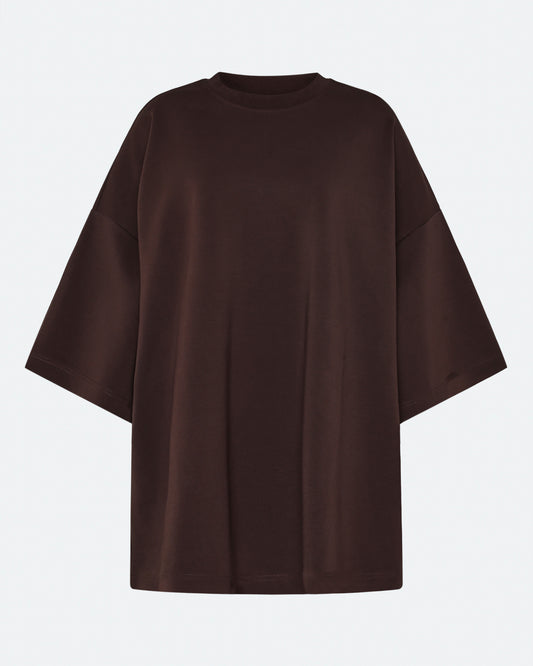 Dark Slate Gray טי שירט קצרה אוברסייז לנשים Norah MINIMUM