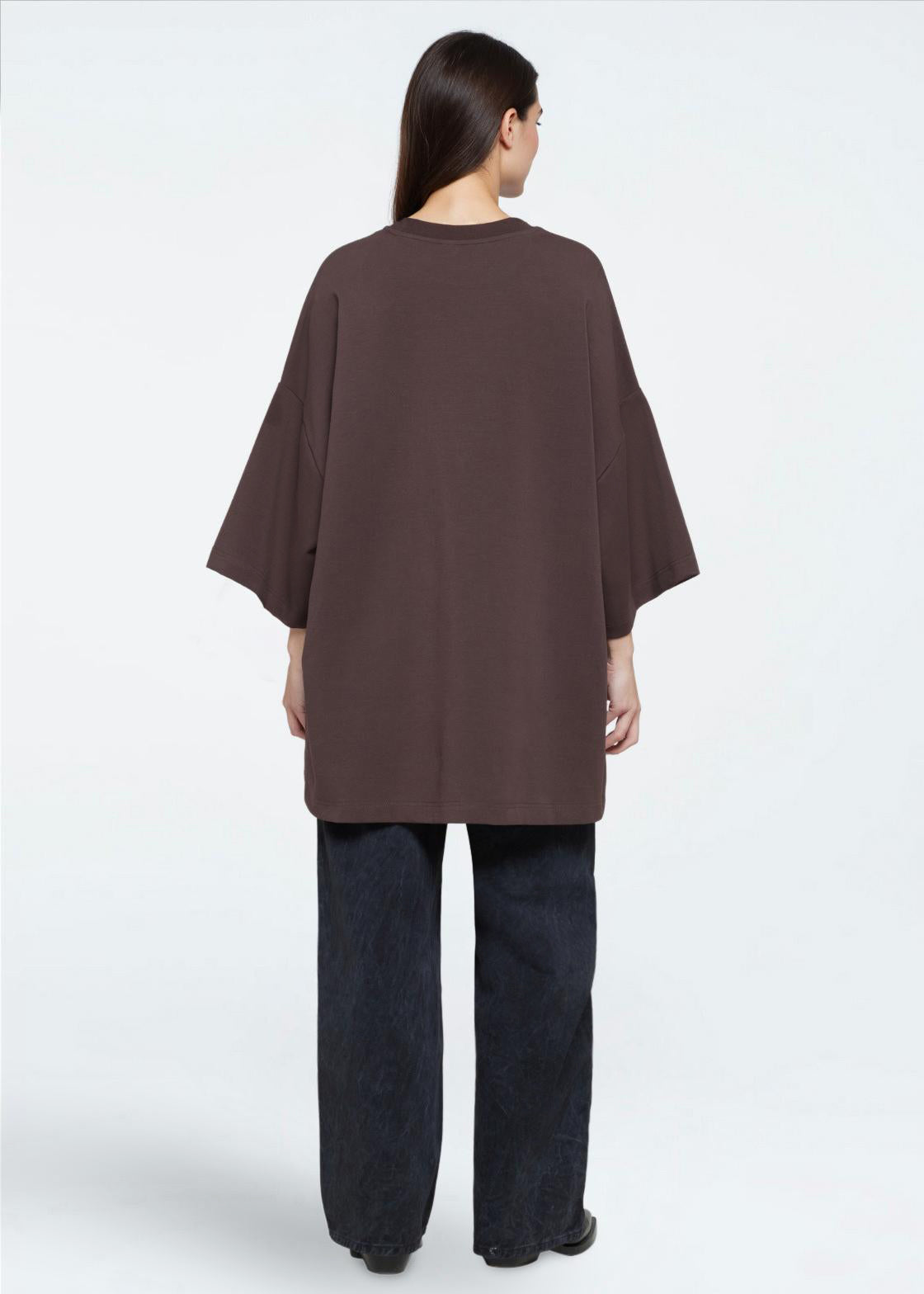 Lavender טי שירט קצרה אוברסייז לנשים Norah MINIMUM