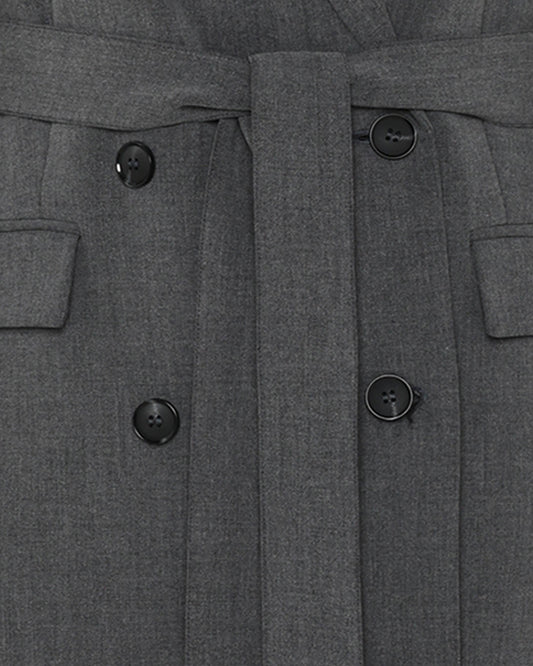 Dark Slate Gray מעיל ארוך לנשים Agnes MINIMUM