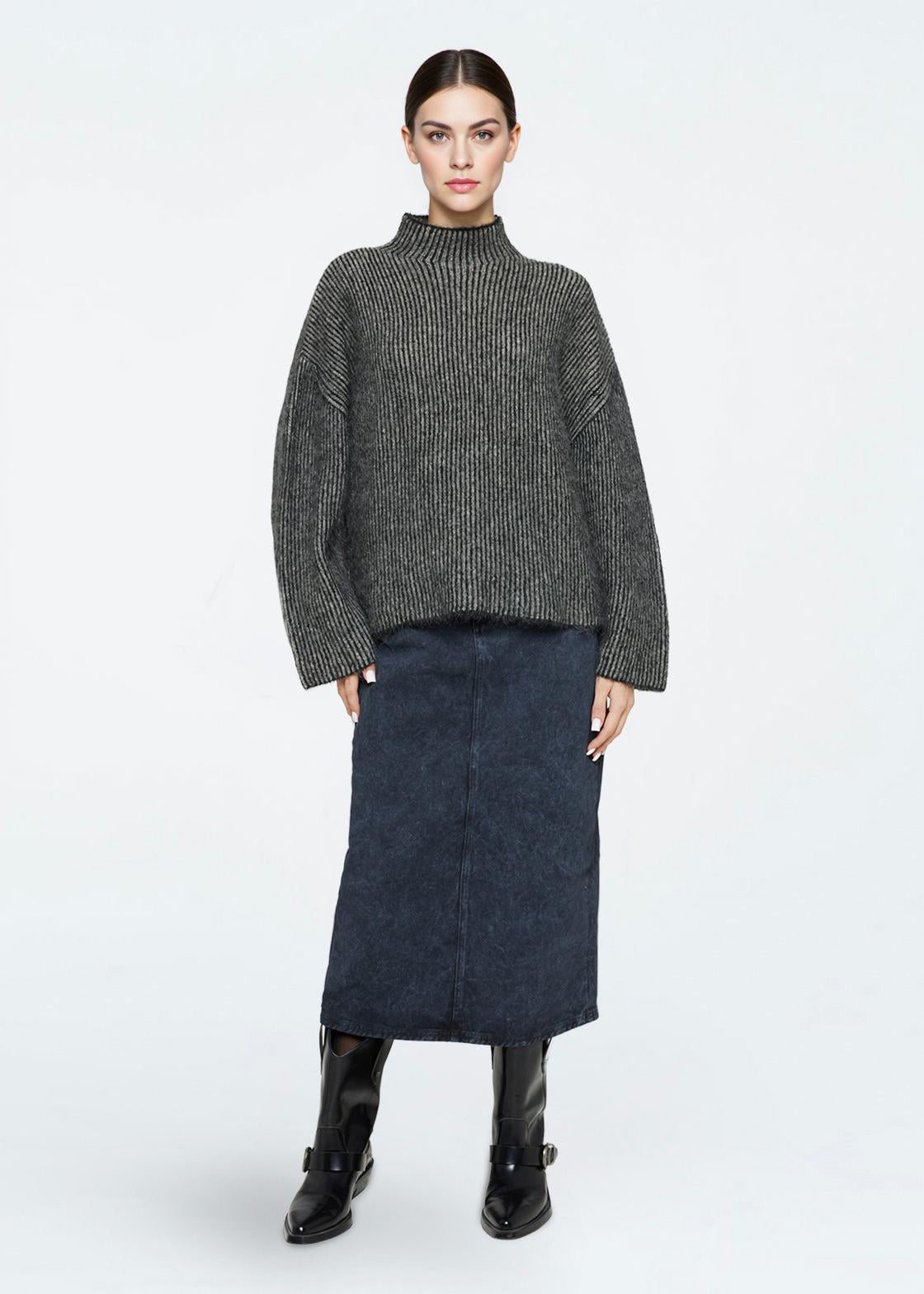 Dark Slate Gray סוודר לנשים Mercy MINIMUM