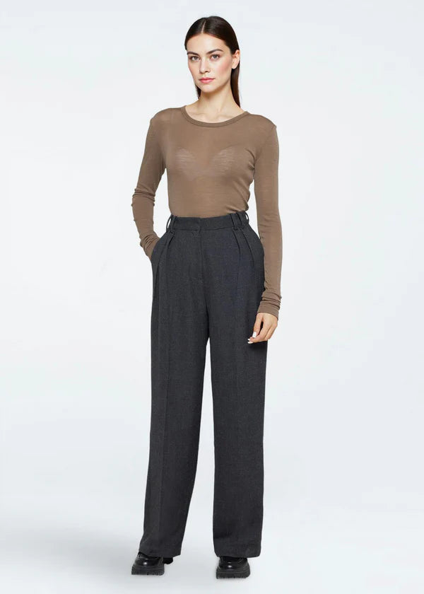 White Smoke מכנסיים ארוכים לנשים Lunay MINIMUM