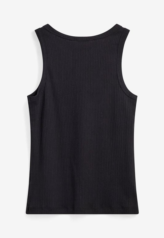 Dark Slate Gray גופיית סריג לנשים Lila Tank Top MINIMUM