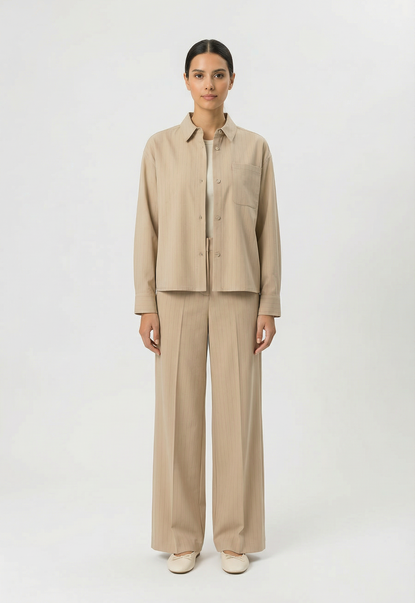 Lavender חולצה מכופתרת ארוכה לנשים  Sarahmd MODSTROM