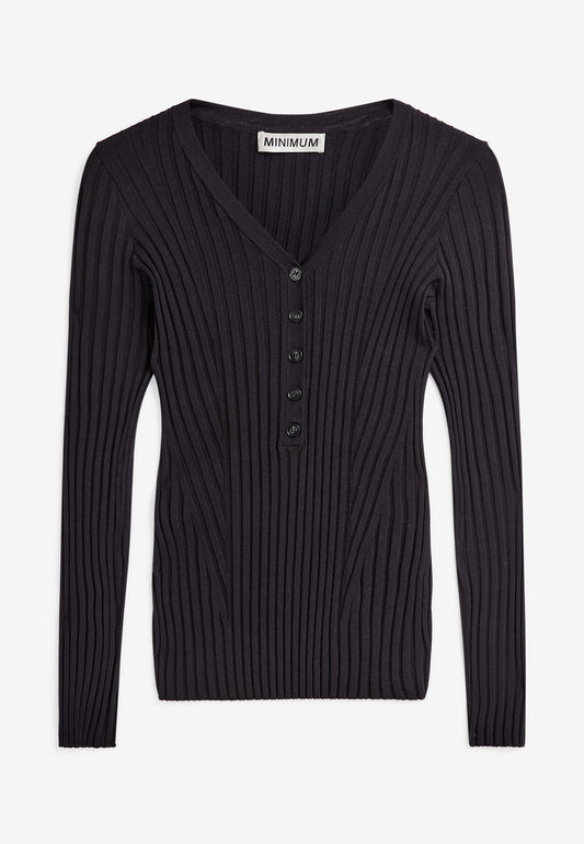 Dark Slate Gray ANNADEL V-N JUMPER 4888 סוודר MINIMUM