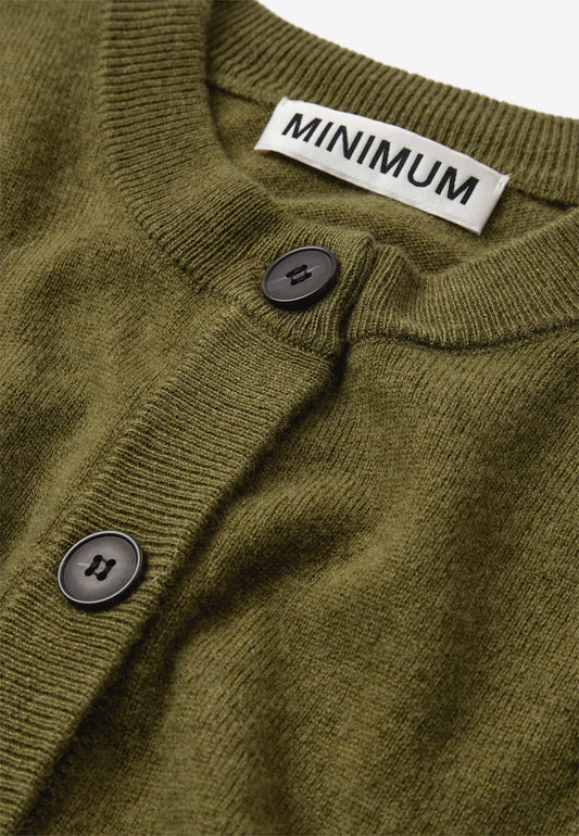 Dark Olive Green קרדיגן Minimum Assiana לנשים MINIMUM