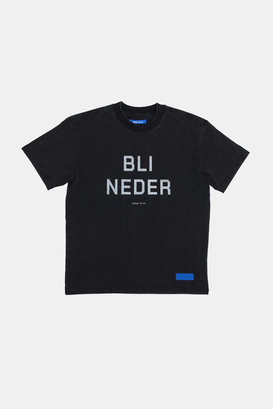 Black טי שירט קצרה לגברים / נשים BLI NEDER BEBER & CO