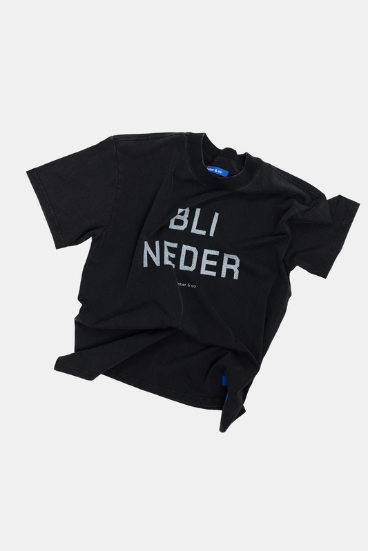 Black טי שירט קצרה לגברים / נשים BLI NEDER BEBER & CO