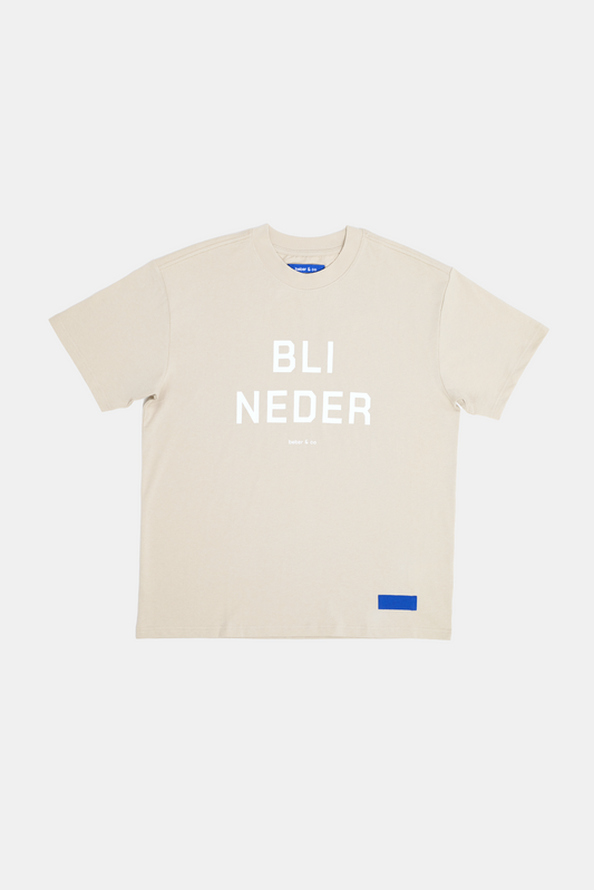 Light Gray טי שירט קצרה לגברים / נשים BLI NEDER BEBER & CO