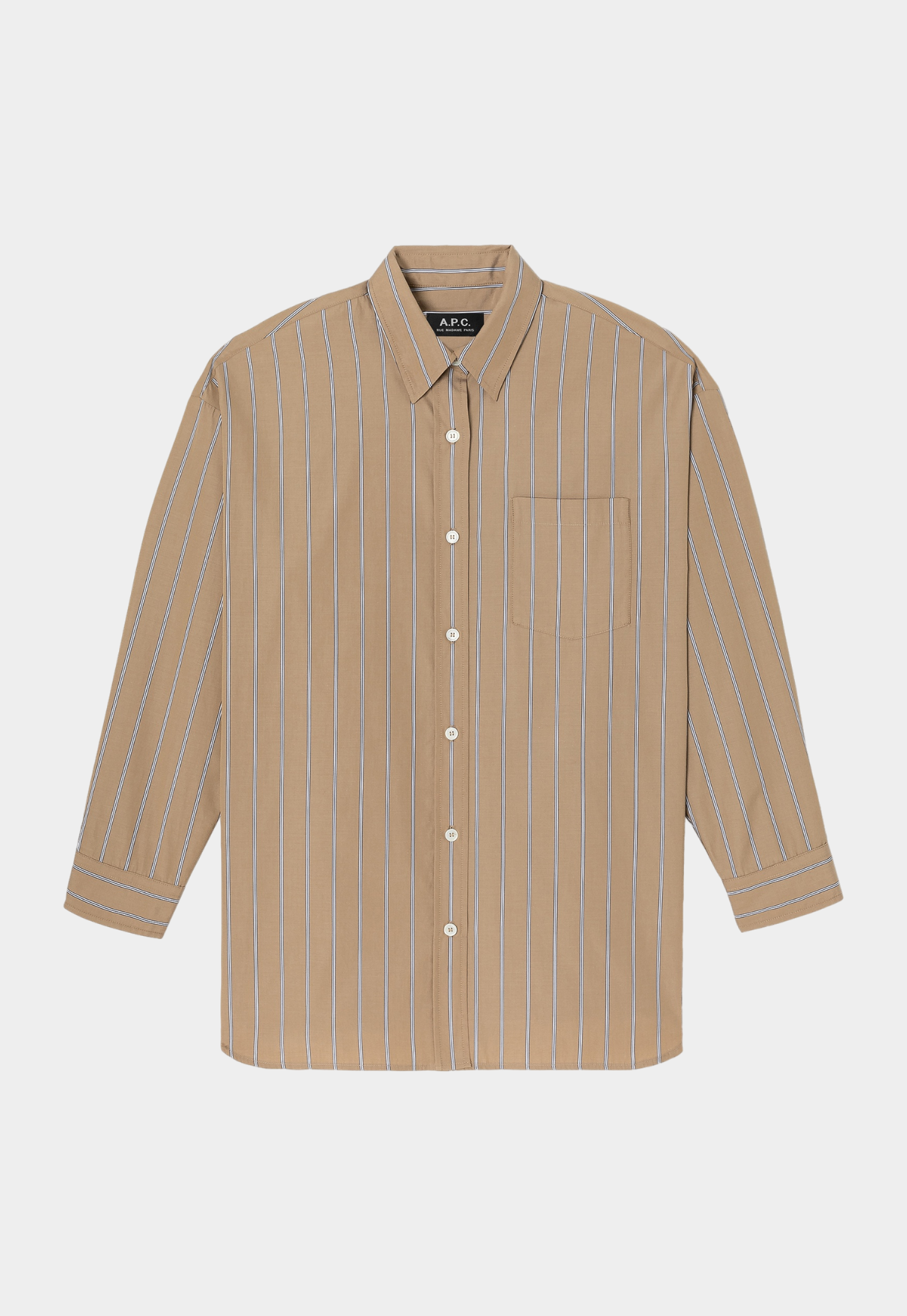 Rosy Brown חולצה מכופתרת ארוכה לנשים Chemise A.P.C