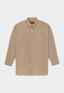 Rosy Brown חולצה מכופתרת ארוכה לנשים Chemise A.P.C