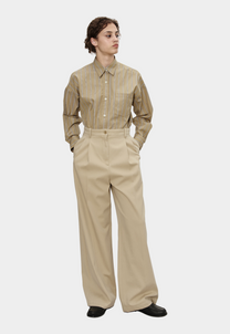 Lavender חולצה מכופתרת ארוכה לנשים Chemise A.P.C