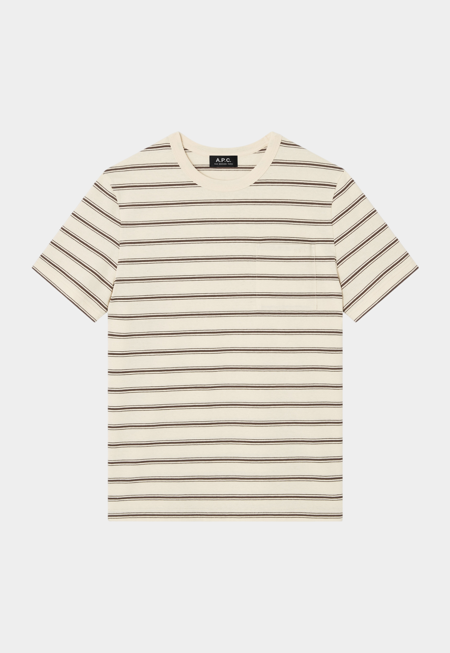 Lavender טי שירט קצרה לגברים Striped A.P.C