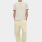 Lavender טי שירט קצרה לגברים Striped A.P.C
