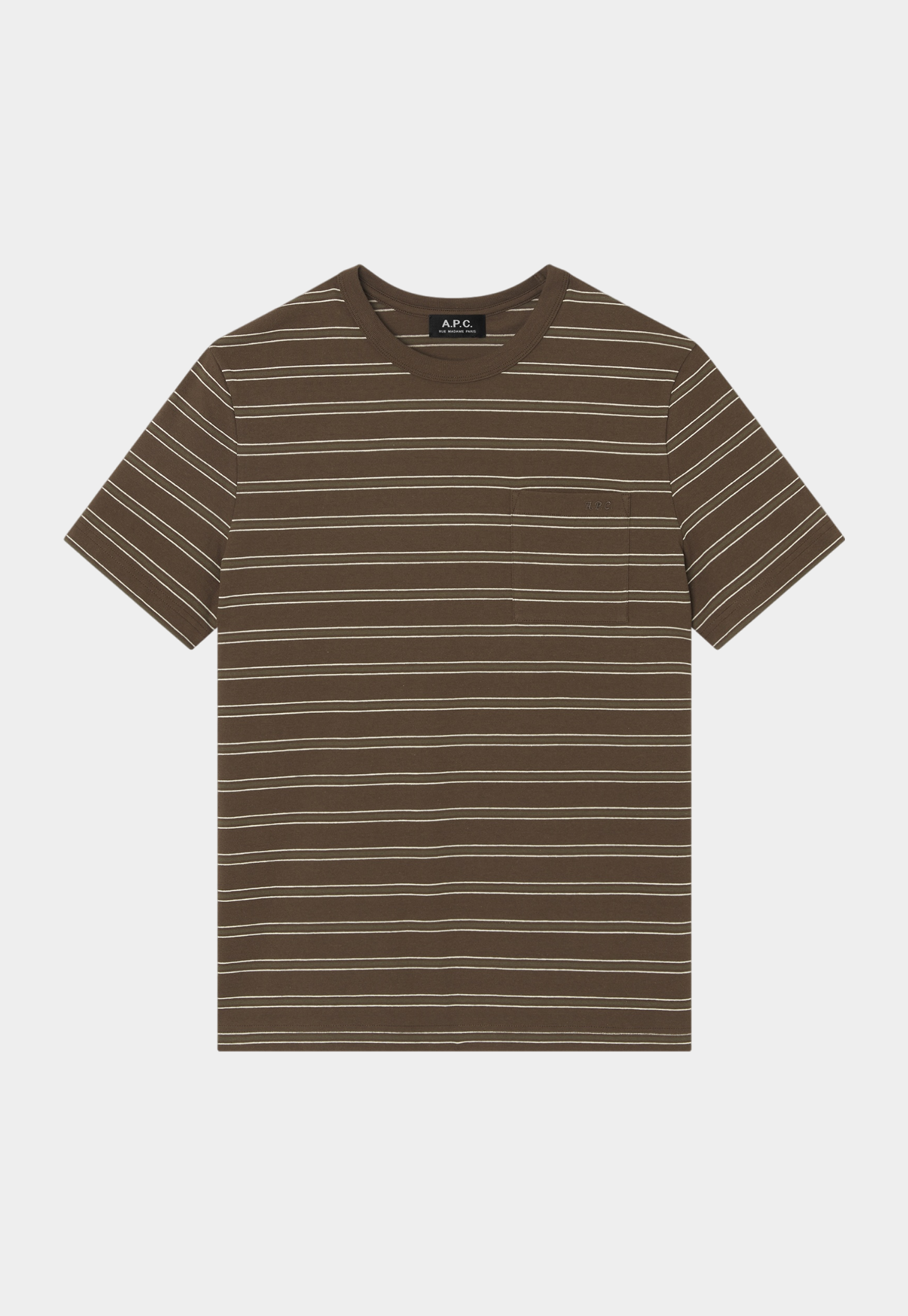 Lavender טי שירט קצרה לגברים Striped A.P.C
