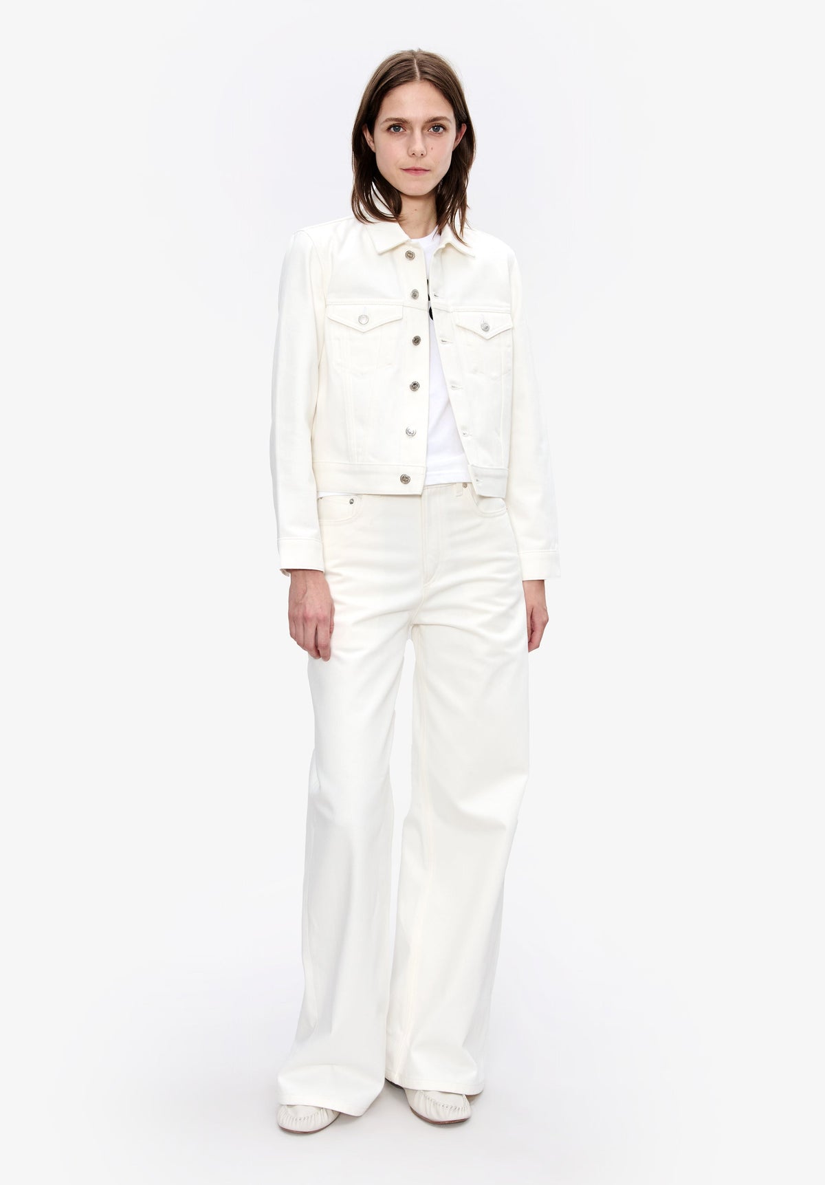 White Smoke ג'קט ארוך לנשים Samantha Brodée A.P.C