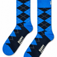 White Smoke גרבי Argyle HAPPY SOCKS