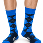 White Smoke גרבי Argyle HAPPY SOCKS