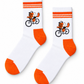 White Smoke גרבי Bike Wolf בגזרת סניקרס HAPPY SOCKS
