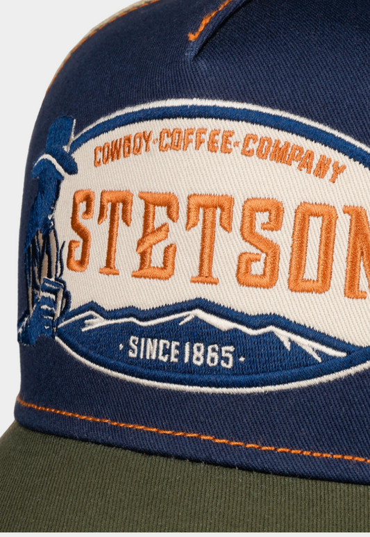 Dark Slate Gray כובע מצחיה לגברים / נשים Trucker Cowboy Coffee Company STETSON‎