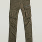 Dark Olive Green מכנסיים ארוכים לגברים Rovic Zip 3D G STAR