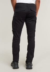 Black מכנסיים ארוכים לגברים Rovic Zip 3D G STAR