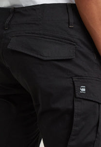 Black מכנסיים ארוכים לגברים Rovic Zip 3D G STAR