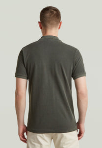 Light Gray חולצת פולו קצרה לגברים Dunda G STAR