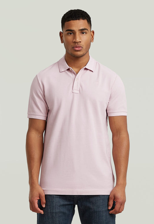 Light Gray חולצת פולו קצרה לגברים Dunda G STAR