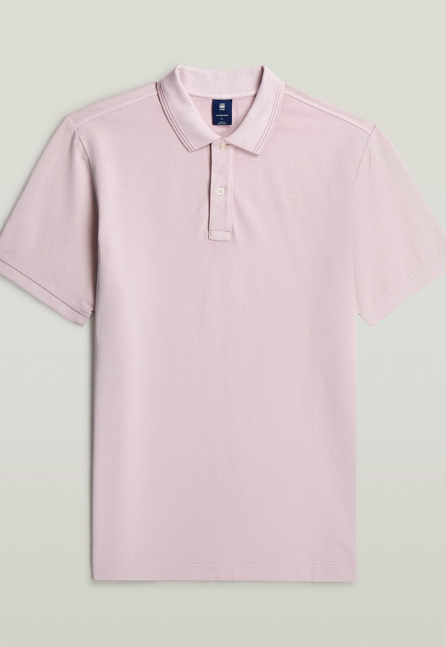 Light Gray חולצת פולו קצרה לגברים Dunda G STAR