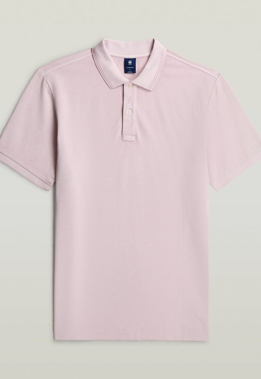 Light Gray חולצת פולו קצרה לגברים Dunda G STAR