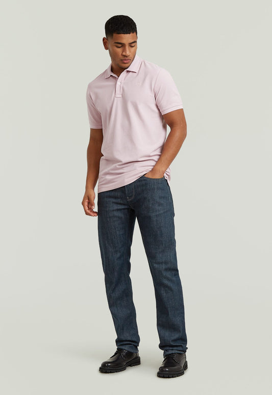 Light Gray חולצת פולו קצרה לגברים Dunda G STAR