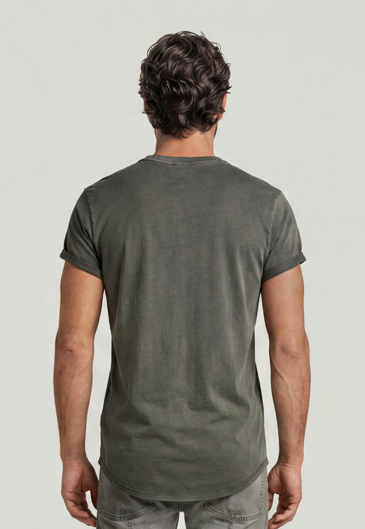 Light Gray טי שירט קצרה לגברים Lash T-Shirt G STAR