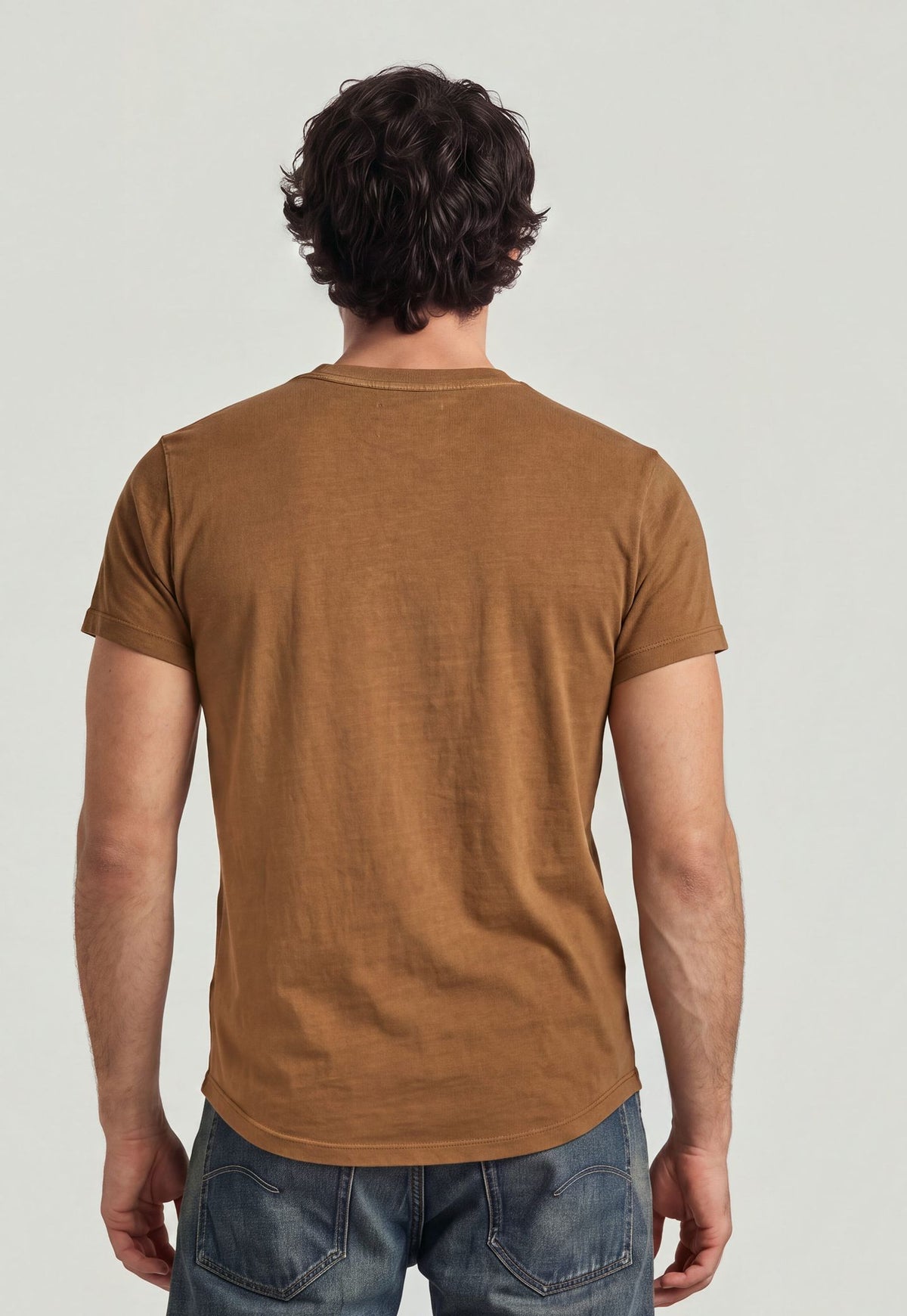 Light Gray טי שירט קצרה לגברים G-Star Lash T-Shirt #1202 G STAR