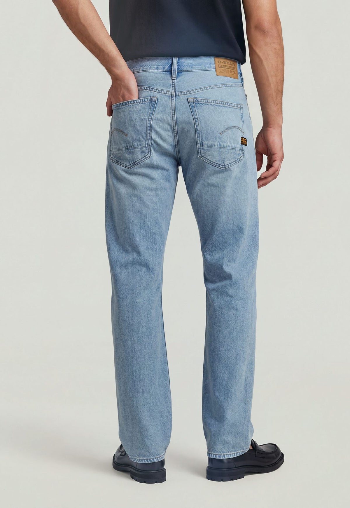 Light Gray ג'ינס ארוך לגברים Dakota Regular Straight – Straight Fit G STAR