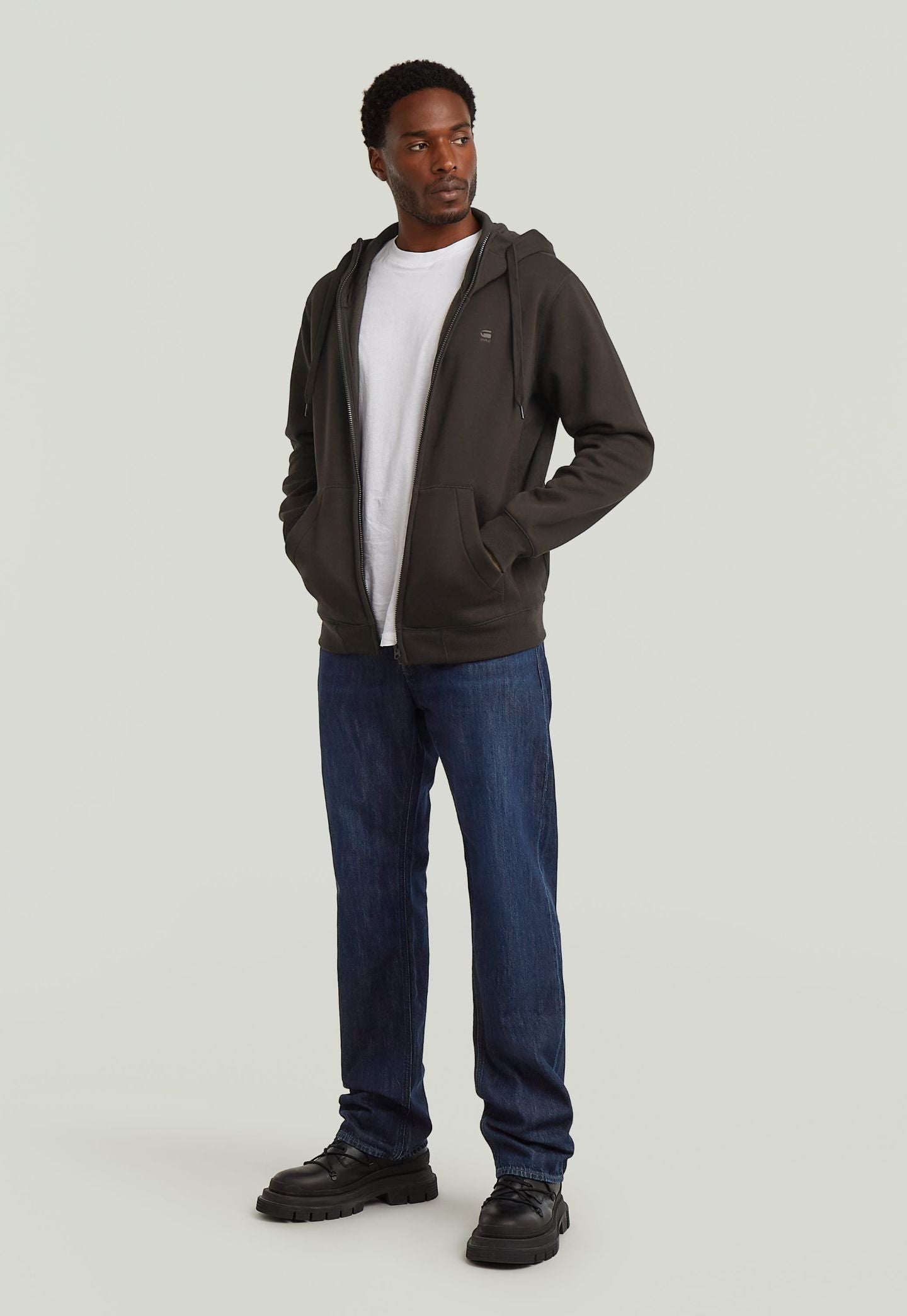 Light Gray ג'ינס ארוך לגברים Dakota - Straight Fit G STAR