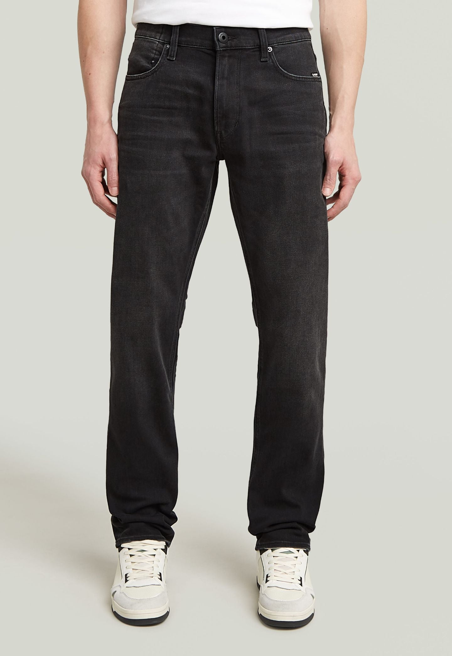 Light Gray ג'ינס ארוך לגברים Mosa - Straight Fit G STAR