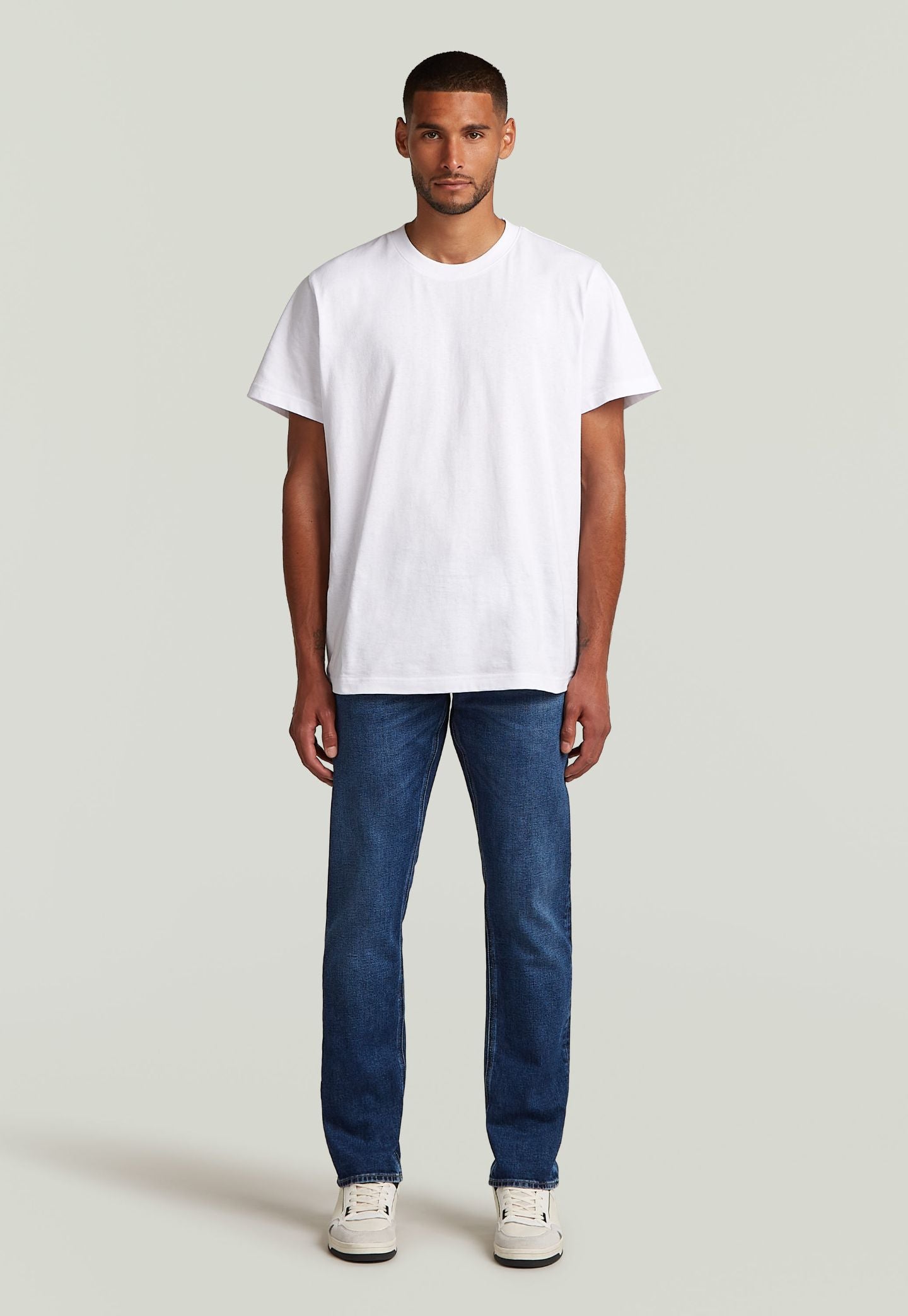 Light Gray ג'ינס ארוך לגברים Mosa - Straight Fit G STAR