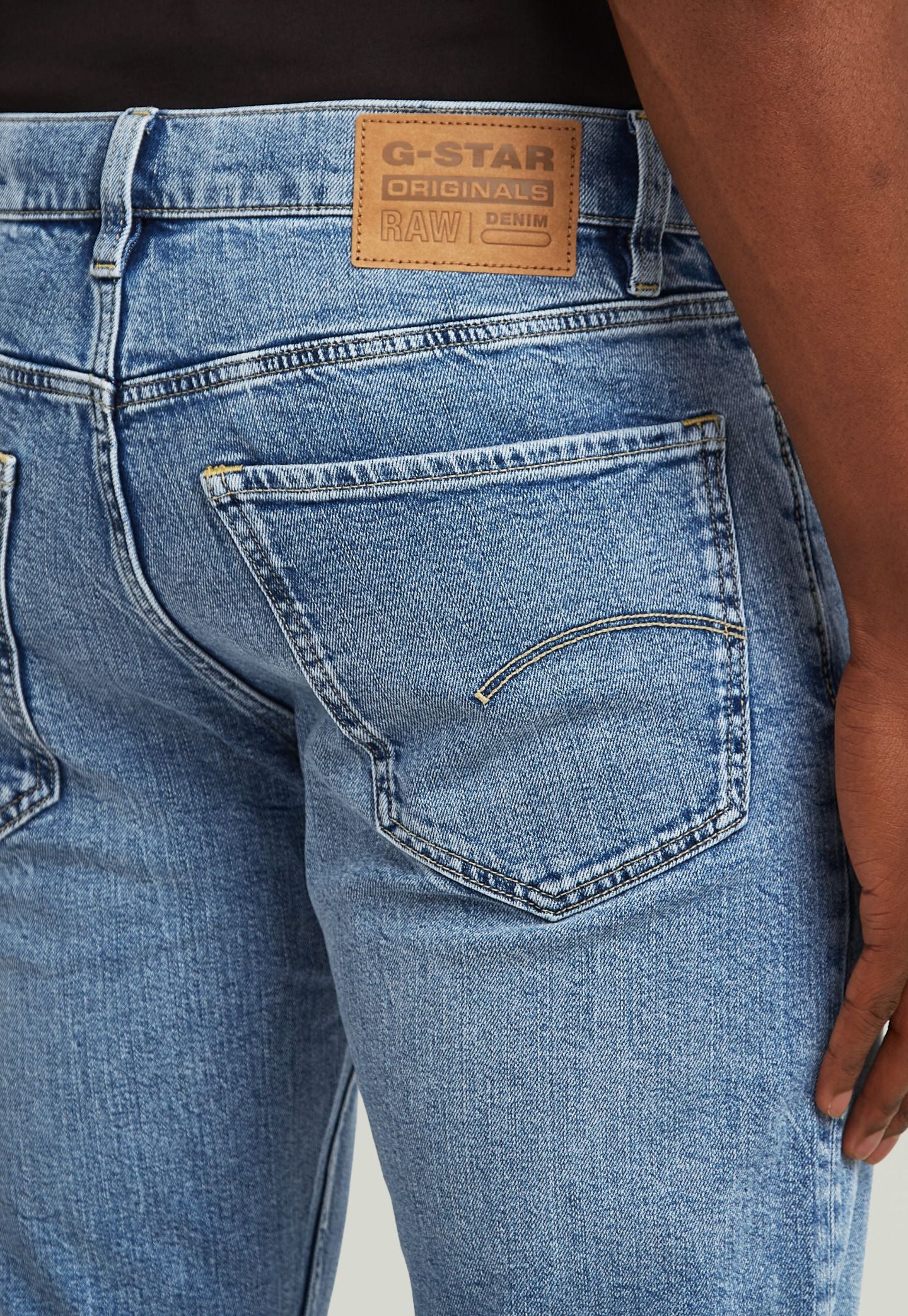 Slate Gray ג'ינס ארוך לגברים Mosa - Straight Fit G STAR