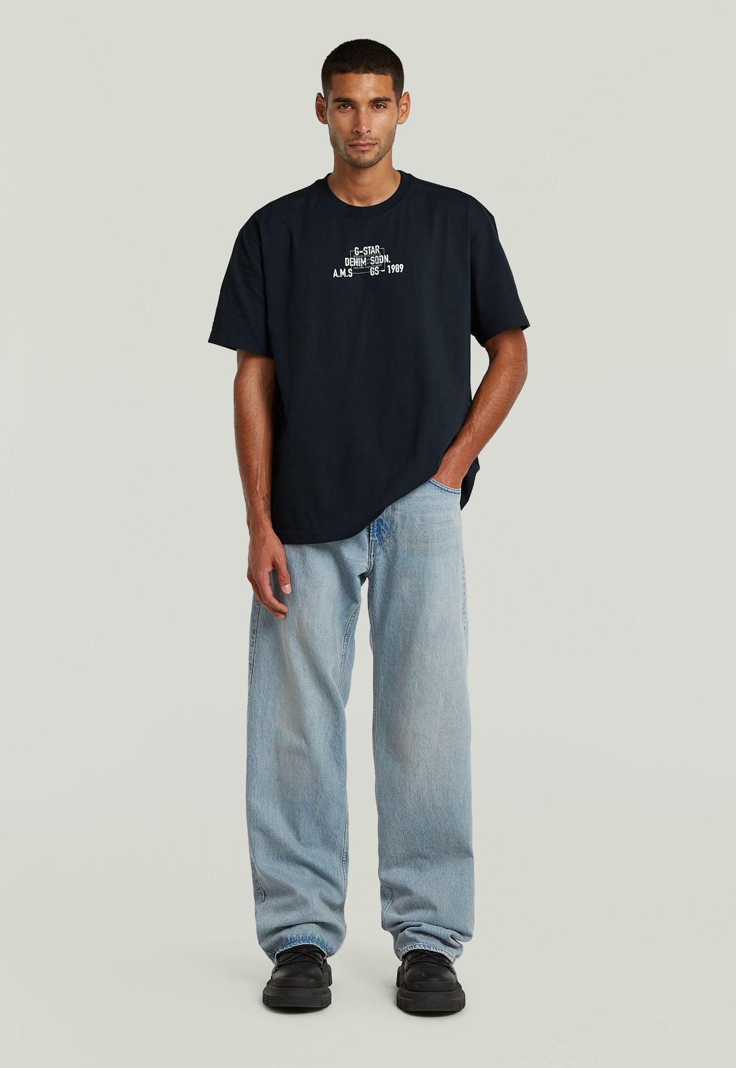 Light Gray ג'ינס ארוך לגברים Type 96 - Loose Fit G STAR