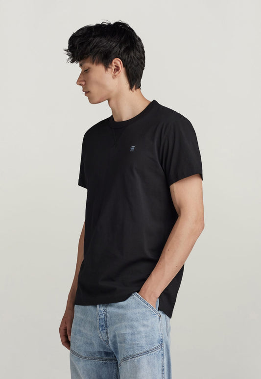 Black טי שירט קצרה לגברים Nifous G STAR