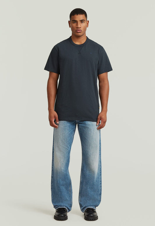 Light Gray טי שירט קצרה לגברים Nifous G STAR