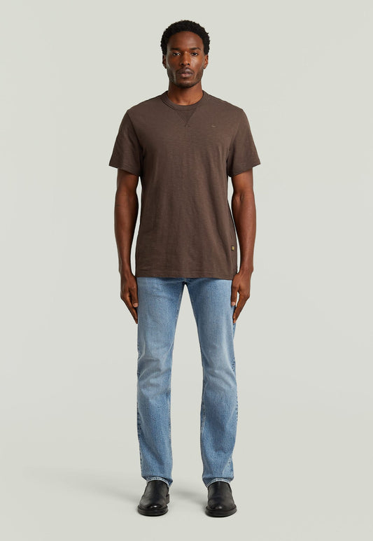 Light Gray טי שירט קצרה לגברים Nifous G STAR