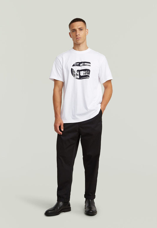 Light Gray מכנסיים ארוכים לגברים Pleated Chino G STAR