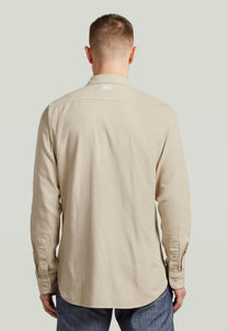 Gray חולצה מכופתרת ארוכה לגברים Marine Slim G STAR