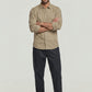 Light Gray חולצה מכופתרת ארוכה לגברים Clean Regular Shirt G STAR