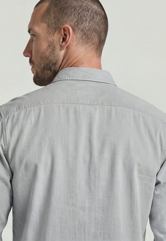Gray חולצה מכופתרת ארוכה לגברים Clean Regular Shirt G STAR