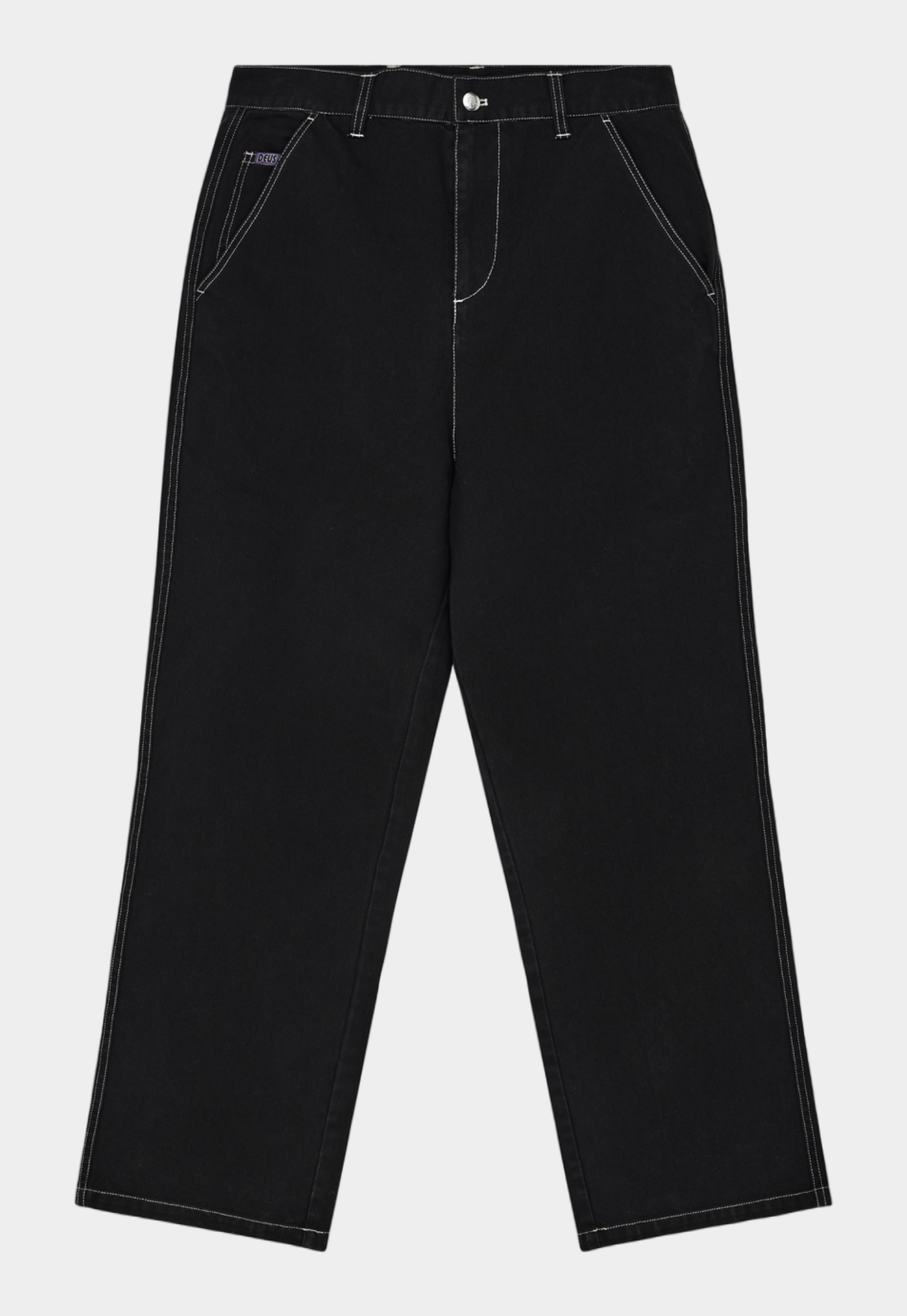 Black מכנסיים ארוכים ארוכים Stringer Walk Pant Anthracite DEUS EX MACHINA